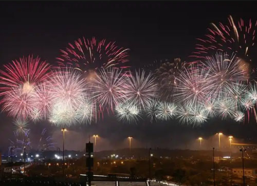 孙吴县焰火晚会